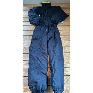 Vintage Cool Gear One Piece Ski Suit Coat Size 14 Women’s Black